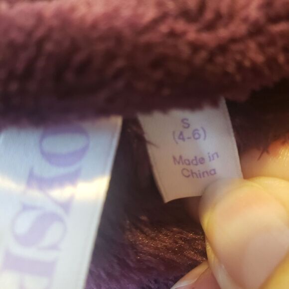 JOYSPUN Plum Purple Plush Bath Robe Women's Small - Picture 7 of 8